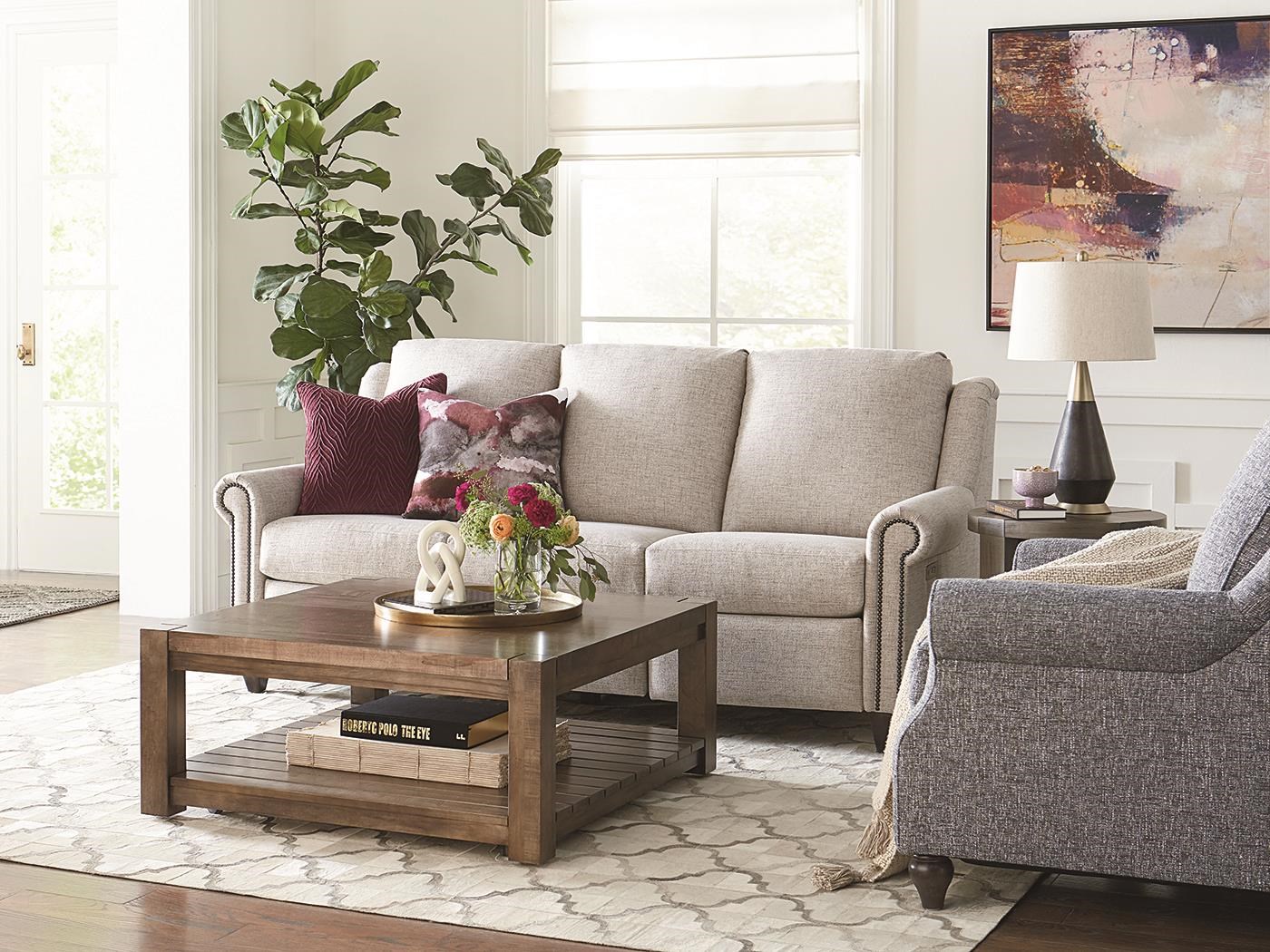 Bassett Custom Upholstery Reclining Sofa Williams & Kay Reclining Sofas